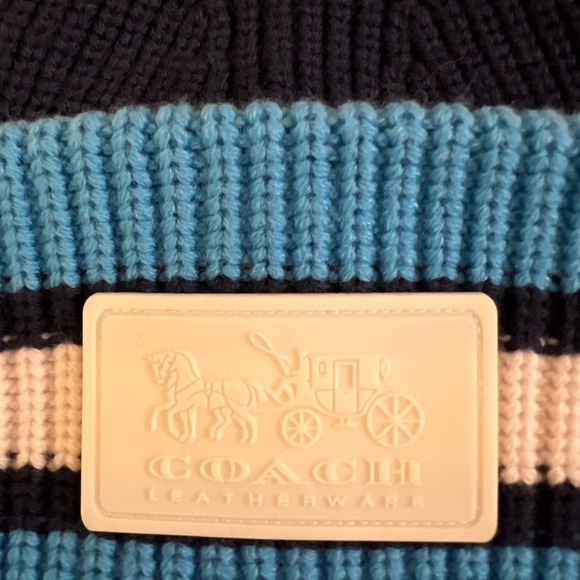 Coach varsity stripe patch beanie - Picture 2 of 4